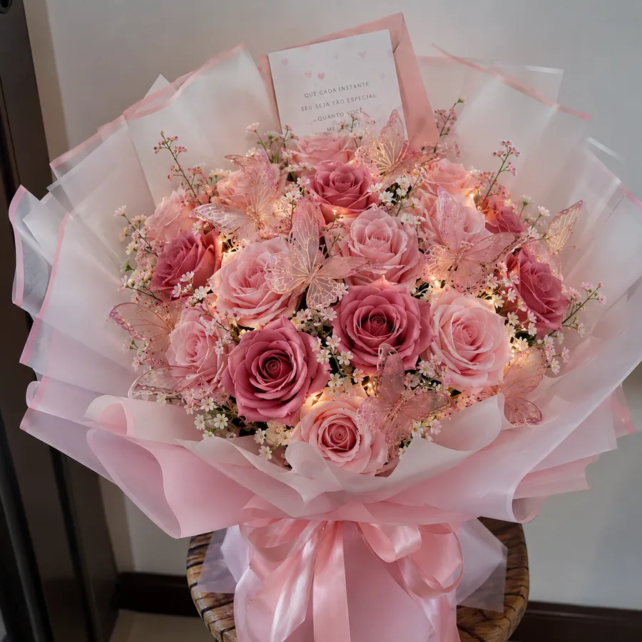 Bouquets romantiques personnalisés