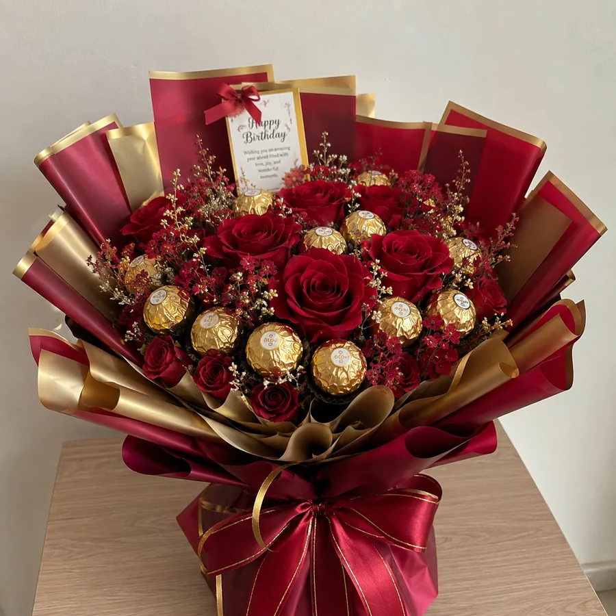 Bouquets premium pour anniversaires